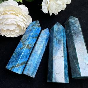 Venta al por Mayor de Varitas de Cristal Grandes de Alta Calidad, Piedra Natural Curativa, Torre de Apatita Azul para Decoración - Product Image 5