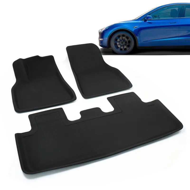 20% Off مصمم إيفا فرش سيارة للأقدام جذع 3D العالمي الصانع TPR الحصير سيارة ل تسلا