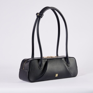 Manufacturer Custom Logo Wholesale Fashion Trends Ladies Bowling <b>Bags</b> French Luxury Lichee Genuine <b>Leather</b> <b>Travel</b> Handbag - Product Image 2