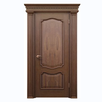 Portes d'intérieur Porte double en bois fantaisie Conception de porte en verre bois de teck pour villa