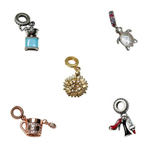 Venta Directa de Fábrica, Accesorios DIY, Cuentas Sueltas de Plata 925, Corazón Brillante, Materiales de Joyería Hechos a Mano, Venta al Por Mayor - Product Image 4