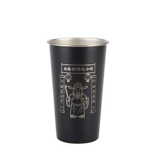 Tasses à bière en acier inoxydable gravées sur mesure 700 ml, empilables, pour usage commercial, vente en gros, avec conception de logo, idéales pour - Product Image 5