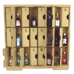 Caja de almacenamiento de cartón con calendario de Adviento y esmalte de uñas personalizado con 21 cajones - Product Image 2