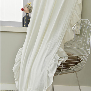 Stile Country americano turco finestra di lino 100% Set di tende dell'hotel con volant <span class=keywords><strong>macramè</strong></span> per soggiorno tende di lusso - Product Image 3