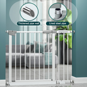 Barrière de sécurité intérieure pour enfants Babi sans perçage avec rallonge et porte pour petit chien ou animal de compagnie - Product Image 4
