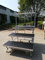 Prix bas et rehausseurs de choeur en aluminium mobiles de haute qualité scène de chœur de chœur pliante pour la célébration scolaire