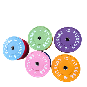 แผ่นเหล็กยางเคลือบสีมาการอง 5กก.-25กก. คุณภาพสูง สำหรับมืออาชีพ  รับทำโลโก้ตามสั่ง น้ำหนักมาการอง สำหรับยิมและใช้ในบ้าน - Product Image 5