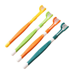 Cura dentale per animali domestici 3 testine morbide denti pulizia cane e gatto spazzolino da denti - Product Image 1