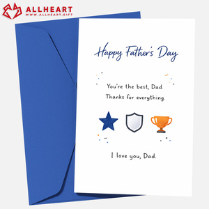 Tarjetas Personalizadas para el Día del Padre de 5x7 Pulgadas, Tarjeta Te Amo, MOQ Bajo, con Sobre y Adhesivo - Product Image 1