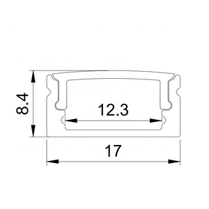 ALP002 Cấu Hình Led Nhôm Siêu Mỏng Hình Chữ U Với Vỏ <span class=keywords><strong>PC</strong></span> Cấu Hình Led 1708 Kèm Vỏ <span class=keywords><strong>PC</strong></span> - Product Image 3