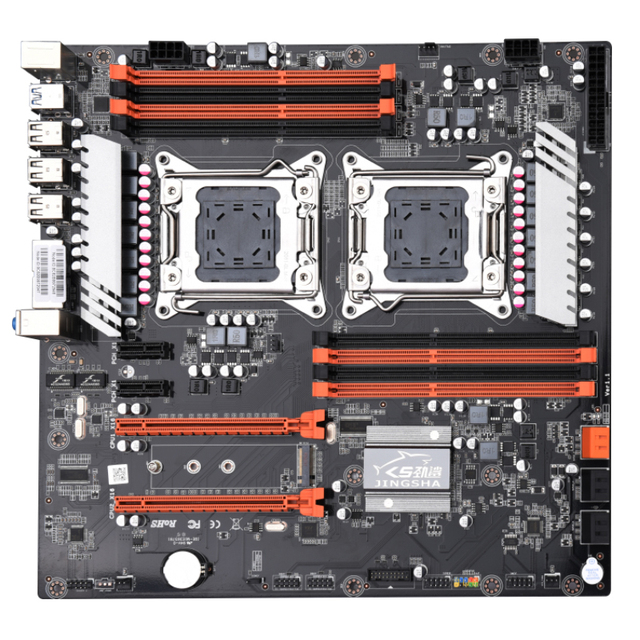 X79 Dual CPU Motherboard LGA 2011 E-ATX MAIN BOARD USB3.0 SATA3 PCI-E 3.0 16X PCI-E NVME M.2 SSD Support Xeon Processor