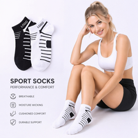 Chaussettes de cheville en coton et élasthanne antidérapantes respirantes en tissu éponge pour la course à pied et les entraînements - Saison d'automne Jeunesse Écologique