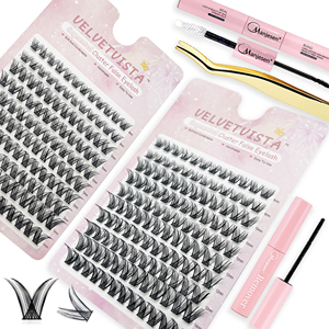 Cacao Mocha Rich DIY Cluster Eyelash 53D L Curl 9-14mm Warm <strong>Chocolate</strong> Toned Deep <strong>Brown</strong> Lash Friendly Autumn Bakery Brunch - Product Image 6