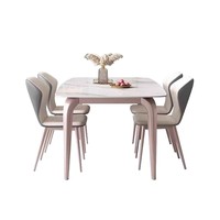 Table à manger en forme de patte d'éléphant, table à manger en pierre de luxe légère, table à manger moderne et simple, chaises de salle à manger pour la maison