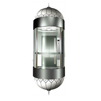 Ascenseur panoramique pour passagers de conception moderne, capsule ronde, entraînement par courant alternatif, avec un bon prix pour l'ascenseur d'hôtel