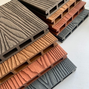 145*22 mét ngoài trời không thấm nước 3D dập nổi <span class=keywords><strong>WPC</strong></span> Hollow decking cho sân thượng và vườn - Product Image 4