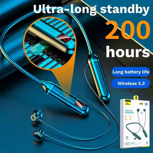 Auriculares Inalámbricos de Banda para el Cuello TWS BT5.2 con Pantalla LED Digital, Auriculares Inalámbricos Verdaderos con Soporte para Tarjeta TF, Manos Libres, Estéreo - Product Image 3