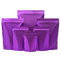 Sachets en plastique auto-scellants colorés de poche de papier d'aluminium givré