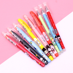 Offres de rentrée scolaire : Stylo gel effaçable personnalisé avec effaceurs mignons <span class=keywords><strong>Kawaii</strong></span>, stylos roller 0,7 mm - Product Image 1