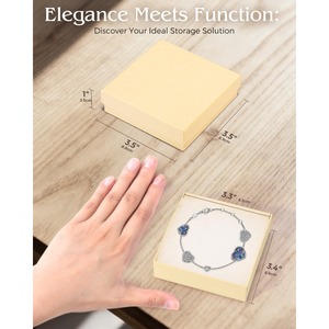 Jewelry <b>gift</b> <b>box</b>, <b>small</b> frosted <b>gift</b> <b>box</b> with lid, customizable according to demand - Product Image 2