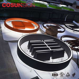 Panneaux publicitaires personnalisés en acrylique et métal avec bandes LED 3D étanches pour les magasins, les entreprises, les hôpitaux, les centres commerciaux, les parcs, les écoles - Product Image 4