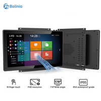 Panel PC Industrial Integrado con Pantalla Táctil, Marco Abierto, Alto Brillo, Protección IP65, Linux/Windows/Android, Capacitivo