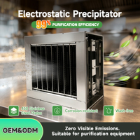 Extracteur de fumée industriel, purificateur d'air, système de purification des gaz, précipitateur électrostatique ESP, filtre, moteur, efficacité de 99%