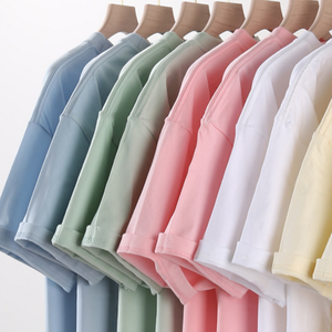 <span class=keywords><strong>T</strong></span>-<span class=keywords><strong>Shirt</strong></span> da <span class=keywords><strong>Donna</strong></span> in <span class=keywords><strong>Cotone</strong></span> 100% di <span class=keywords><strong>Alta</strong></span> <span class=keywords><strong>Qualità</strong></span>, 230GSM, Casual, Oversize, con Spalle Cadenti, Tinta Unita, Pesante, Vendita all'Ingrosso - Product Image 2