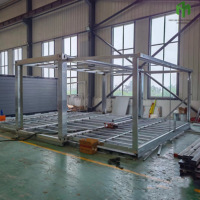 Maisonnette mobile de luxe personnalisable de 20 pieds ou 40 pieds, maison préfabriquée à 3 chambres, villa extensible en panneaux sandwich en acier