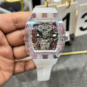 Orologio Meccanico Automatico di Lusso 5602 con Cristallo Zaffiro, Forma Cilindrica, Sportivo, Resistente all'Acqua, con Tourbillon, per Uomo e Donna - Product Image 1