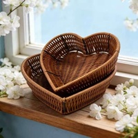 Panier en rotin PP tressé à la main pour fruits, pain, légumes, idéal pour restaurant et service de plats chauds