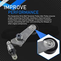 Serpentin-Antriebsriemen-Spannrollen-Kit für Toyota Corolla Matrix Pontiac Vibe MR2 Spyder Chevrolet Prizm 38286 166200W093