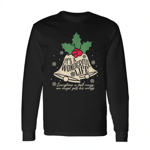 Camiseta de manga larga con estampado de campana navideña de It's A Wonderful Life - Product Image 2