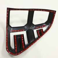 KQD Nouvelle Conception Très Vendue Cache Feux Arrière 3D ABS Effet Carbone Noir pour Toyota Hilux Revo 2016~ON 100% Testé Service 24/7