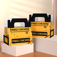 Boîtes personnalisées en carton pour poulet frit et frites à emporter – Emballage alimentaire rapide avec poignée