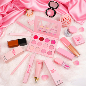 Set de Cosméticos Personalizado con Logotipo para el Día de San Valentín con Base de Maquillaje, Iluminador, Delineador de Cejas, Bálsamo <span class=keywords><strong>Desmaquillante</strong></span> - Product Image 2