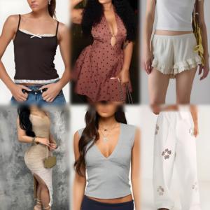 Wholesale Women's Clothing Mixed with Fashionable Street Style Dresses, Tops, T-shirts, Shirts, Pants Inventory Clearance - Product Image 4
