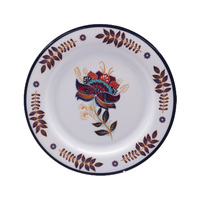 Ensemble de vaisselle en mélamine style ancien, motif de fleur rose, meilleure vente