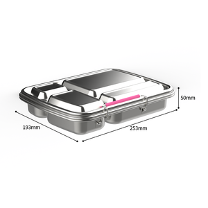 Contenedor de Alimentos Personalizado, Portátil, para Sándwiches, Apto para Microondas, Hermético, Lonchera de Acero Inoxidable, Loncheras Bento para Niños - Product Image 3