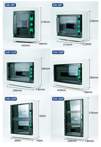 Boîtier de distribution électrique étanche CE IP66 pour intérieur, 63A, 4-72 voies, en plastique, à raccordement rapide - Product Image 5