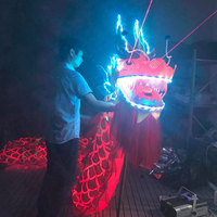 Lumière LED Dragon & Danse du Lion Chinois Performance Festivals et Bar Célébrations Party Supplies