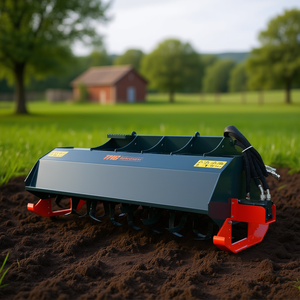 Cultivateur rotatif industriel Tmg de 72 pouces, profondeur de travail de 6 pouces, entraînement hydraulique, pour chargeuse compacte - Product Image 2