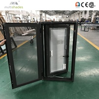 Ventana Abatible Multishades OEM ODM Impermeable con Herrajes Alemanes y Certificación CE para Proyectos del Golfo