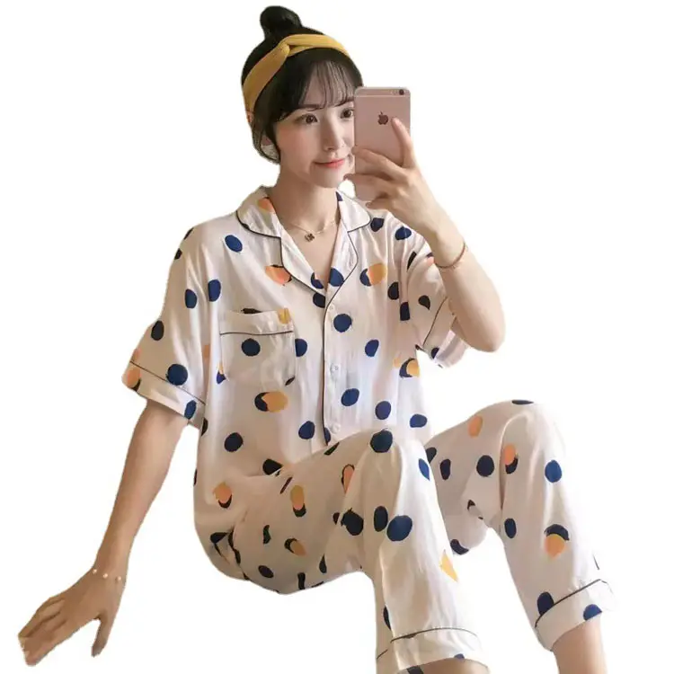 Корейская Пижама, дизайнерская летняя Пижама, женская пижама, Женский пижамный комплект, домашняя одежда