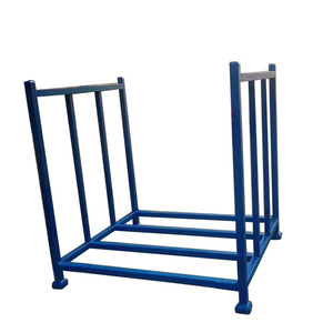 Étagère d'entrepôt en acier, colonne 40x40mm, poutre 1,5mm, empilable, 1 niveau, bleue, type principal, assemblage par vis - Product Image 5