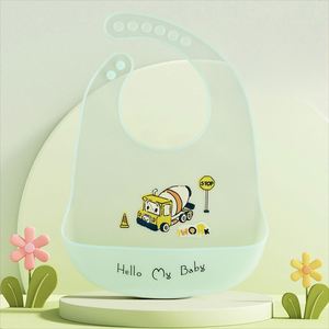 Babero de silicona para aprender a comer para bebé babero impermeable y sucio bolsillo de Saliva bolsillo de comida tridimensional Silicona - Product Image 3