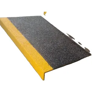 Anti slip yellow FRP nosing for stair GRP/FRP Tread Cover nosing