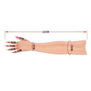 Guanti in Silicone Realistici da 60 cm per Donna con Protesi Unghie e Copertura per Braccio, Ideali per Crossdresser, Cosplay e Transgender - Product Image 6