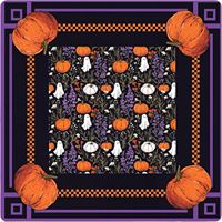 Tapis de Mahjong Carré Antidérapant en Caoutchouc, Motif Château de Lune Pleine Raven Dark Fantasy, Moderne et Portable