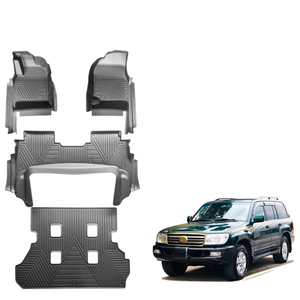พรมปูพื้นรถยนต์แบบสั่งทำพิเศษ TPE ปลอดสารพิษ กันน้ำ สำหรับรถยนต์แลนด์ครุยเซอร์ LC100 ปี 1998-2007 แอ๊กโก้ ซีวิค |   ชุดอุปกรณ์สำหรับทุกสภาพอากาศครบชุด - Product Image 1